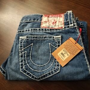 True Religion Bobby Super T Bootcut Jeans - size 44 x 32 NWT - 100% cotton